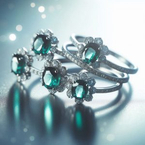 925 sterling silver rings with AAA certified emeralds